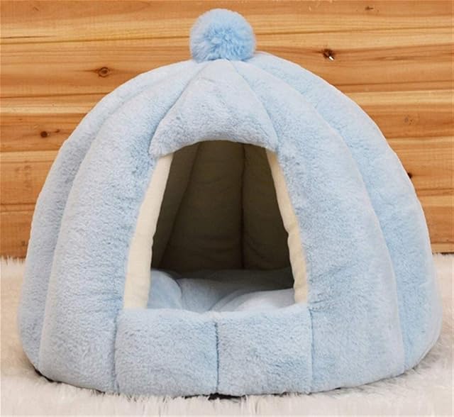 Foto 2 de 7 de Camas para Gatos Igloo Cueva para Gatos con Capucha Cama Calefactable Cuevas y Casas de Campaña Cojines…