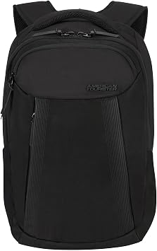 American Tourister Urban Groove UG15 - Laptop Backpack 15.6" 45 cm - Business & School Backpack with Bottle Holder, Ergonomic, Smart Sleeve - 21L - Black