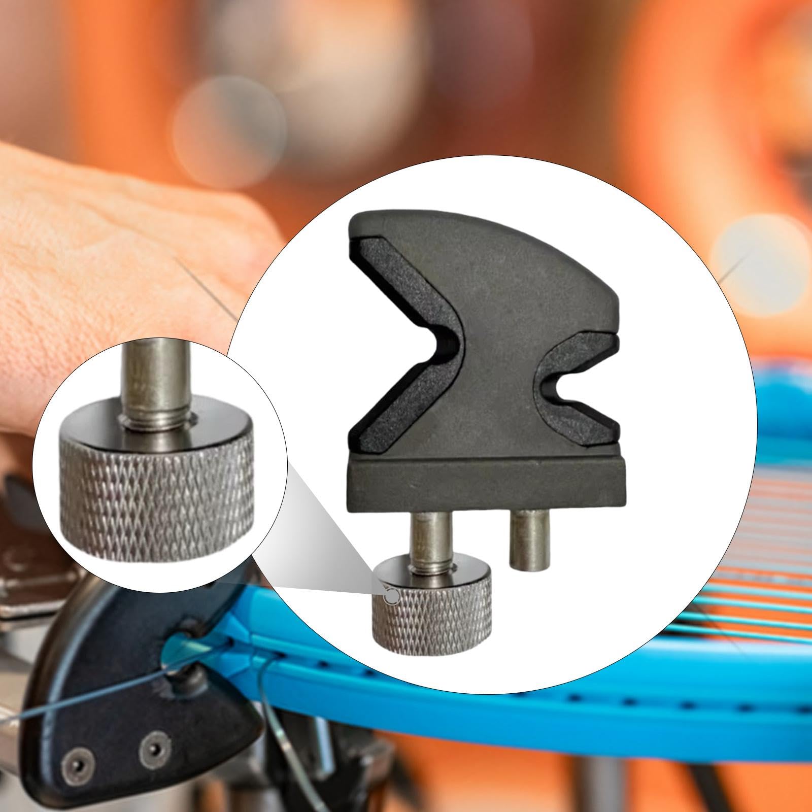 Perfeclan Pince en U en métal, Accessoire de Remplacement pour Machine à Corder Raquettes de Tennis