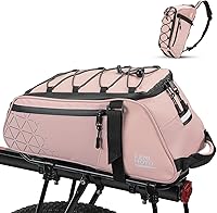 Vista 9 de KEMIMOTO Bolsa trasera para bicicleta – 8L PVC resistente al agua bolsas para bicicleta trasera de bicicleta, alforja para maletero de bicicleta