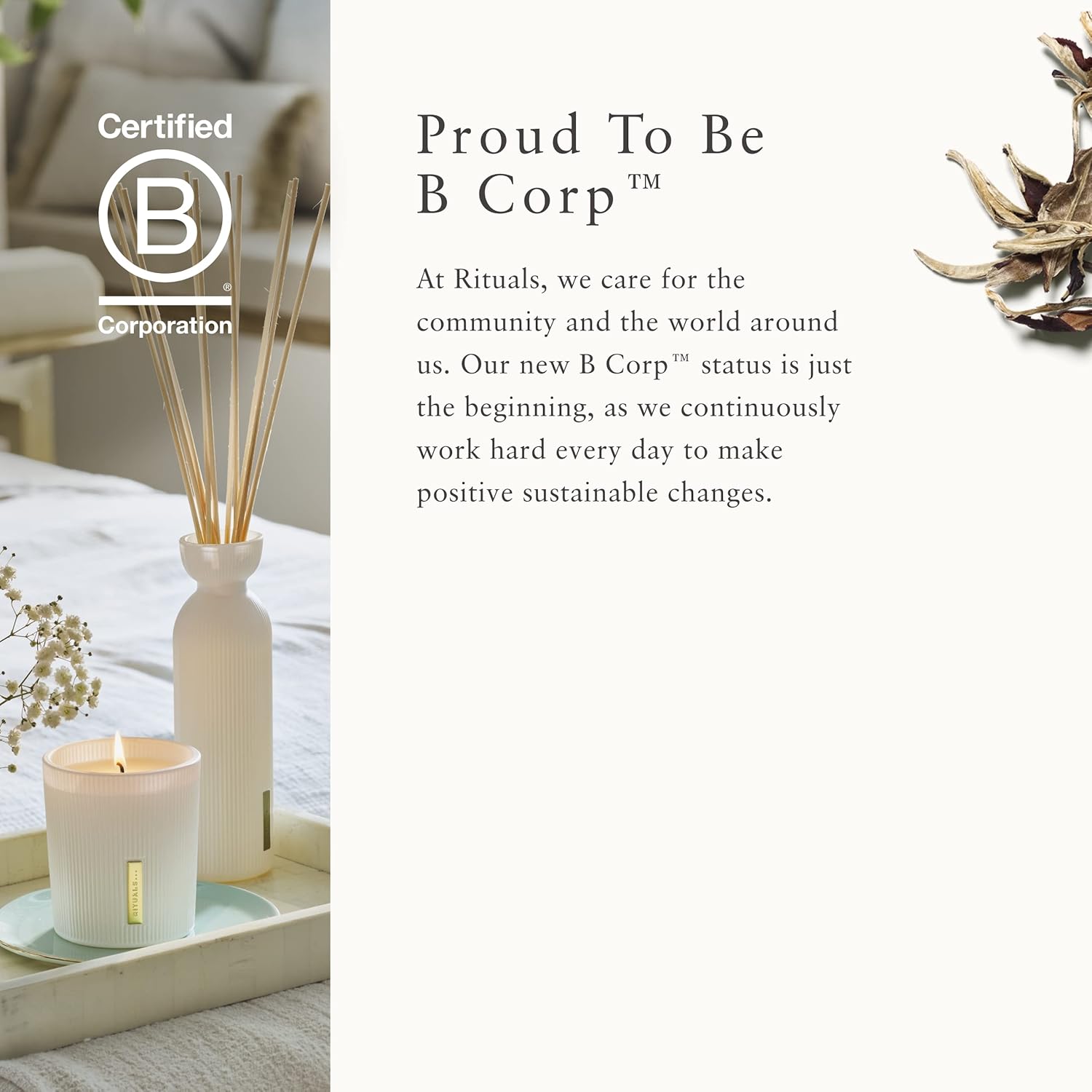 Rituals The Ritual of Karma Scented Candle - with Summer Holy Lotus and White Tea - Soothing and Soothing