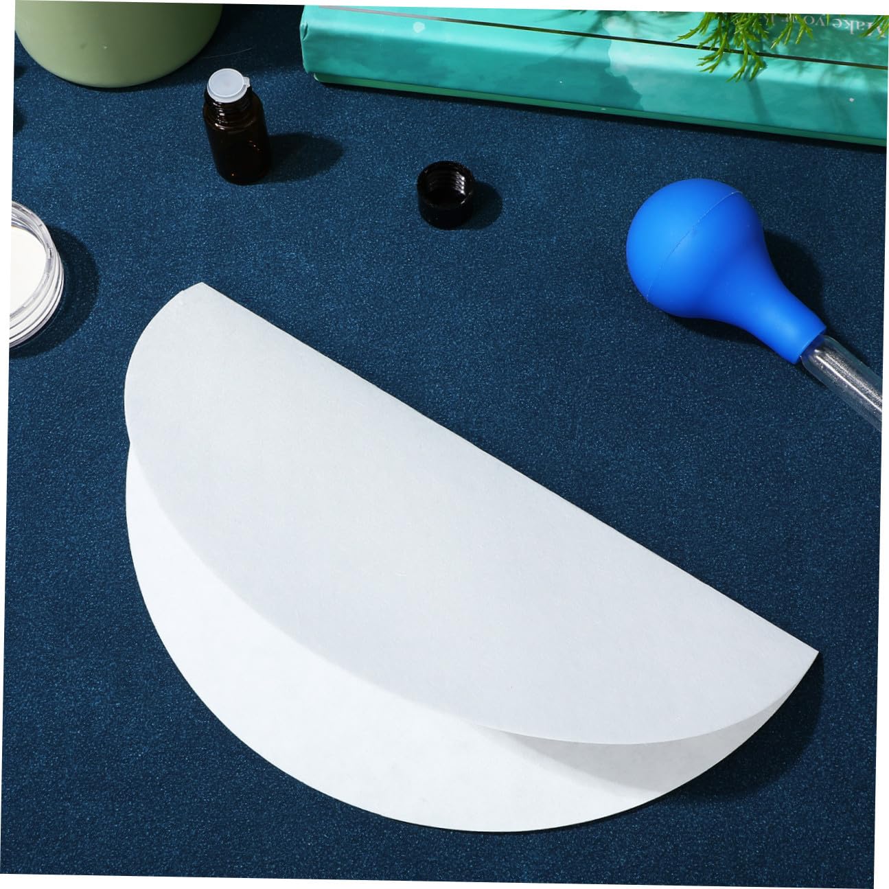 Didiseaon Filtri Carta per Laboratorio 18cm Dischi di Carta da Filtro Medio Flusso e Buona Ritenzione delle Particelle per Applicazioni Chimiche Generali
