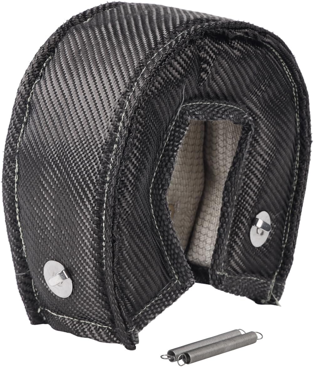 Carbon Fiber Turbo Blanket T3 Cover Turbocharger Heat Shield Cover Fastener Springs
