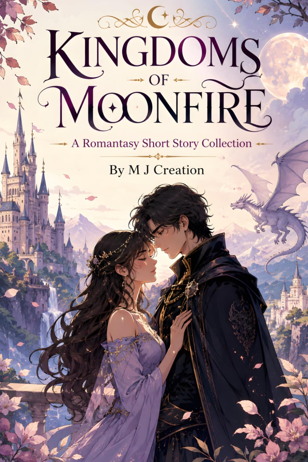 Kingdoms of Moonfire : A Romantasy Short Story Collection: A Romantasy Collection Filled with Magic, Destiny, Shadow Princes, and Enchanted Worlds