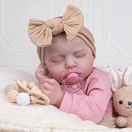 Aori Reborn Baby Dolls Realistic - 20-inch Lifelike Newborn Sleeping Girl with Ultra-Realistic Handcrafted Details, Weighted Real Life Baby Doll for Girls Age 3+, Parents, Elderly