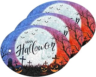 Happy Halloween Kitchen Sponges Pumpkin Skulls Bats Spider Web Cleaning Dish Sponges Non-Scratch Scrubber Sponge for Kitchen Bathroom Cars, pack of 3