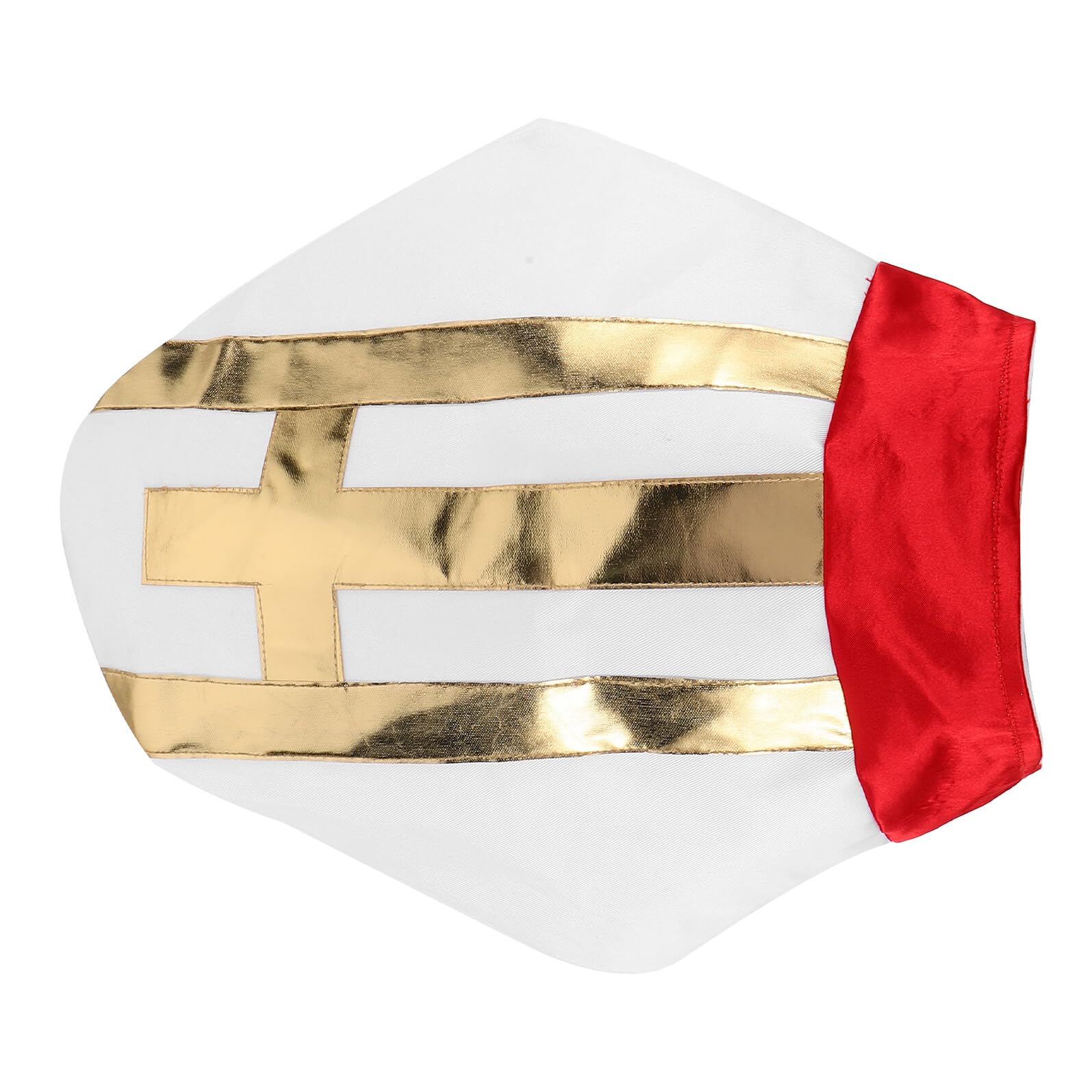 Gatuida Cappello da Prete Mitra per Costume da Clero Uomo Copricapo Cosplay Liturgico Rosso Leggero e Confortevole Accessorio Teatrale per Feste di Halloween e Rappresentazioni
