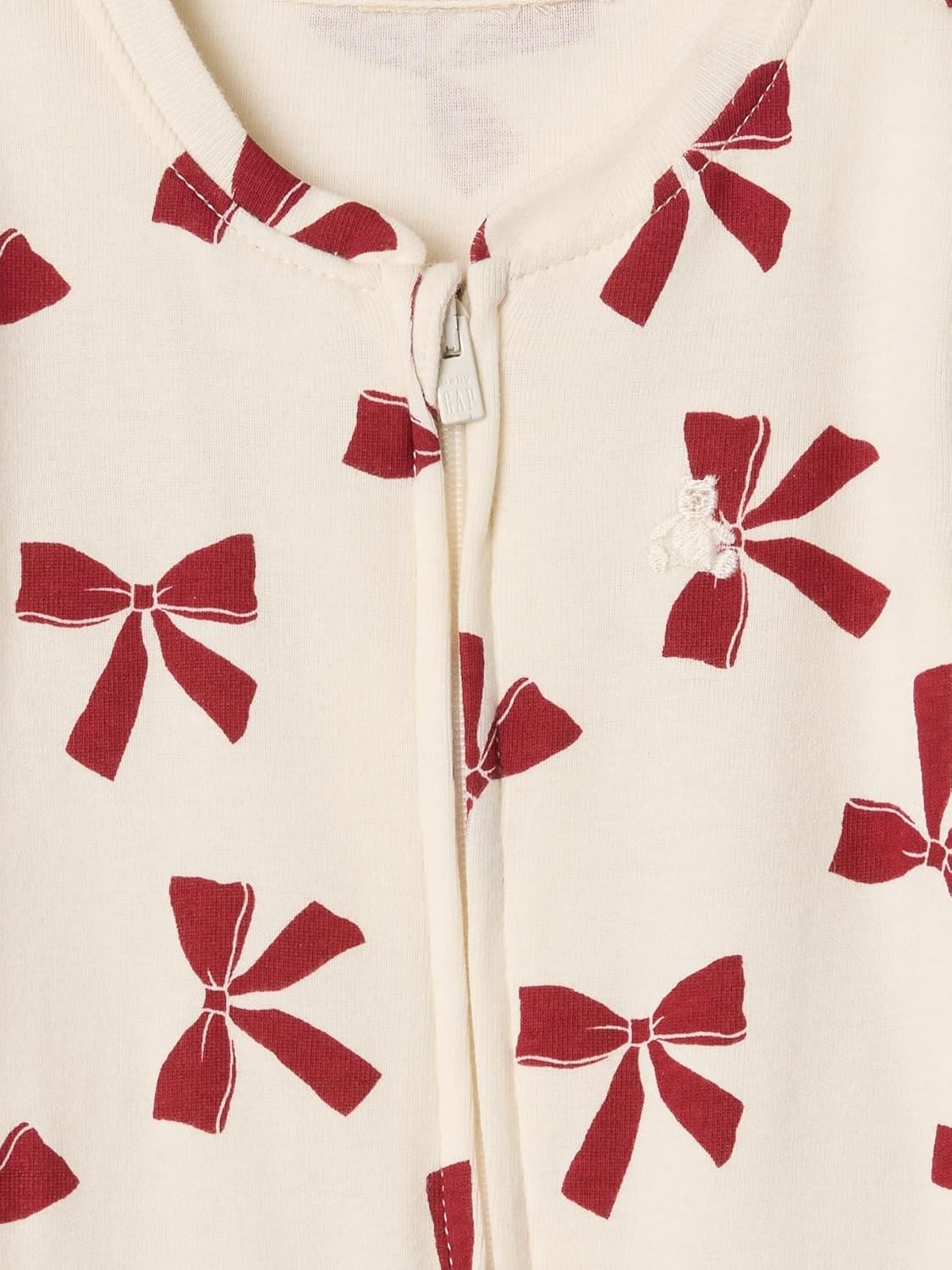 GAP Unisex Baby Two Way Zip Footed One-piece Outfit - Image 3