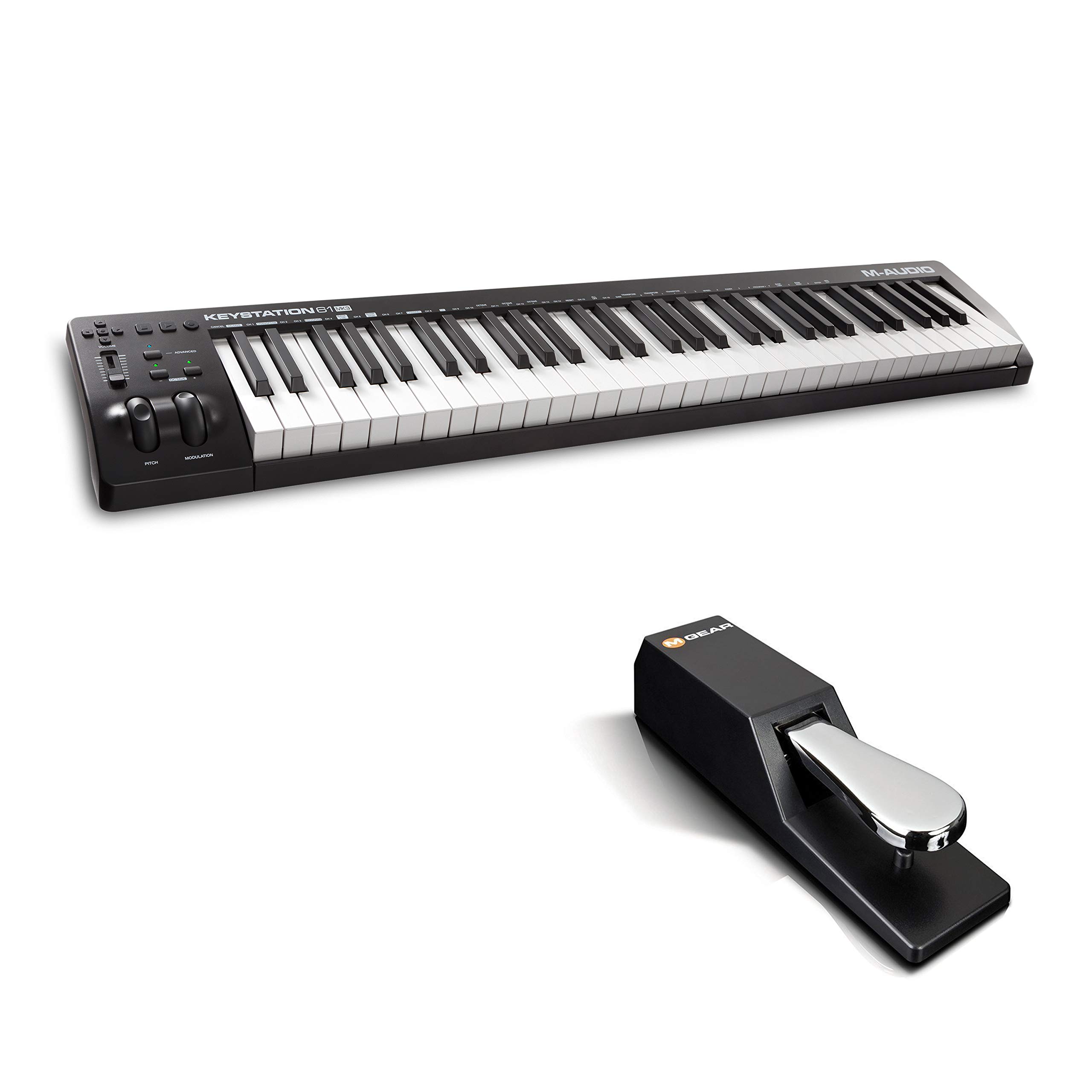 Amazon.com: M-AUDIO Keystation 61 MK3 Paquete de Controlador MIDI