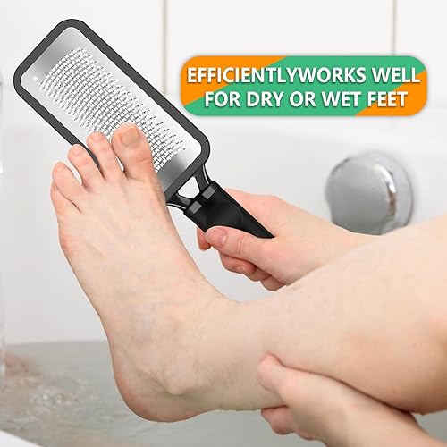 Miniatura 6 de Lima de pedicura profesional y removedor de callos  Material de acero inoxidable, mango ergonómico, puede quitar fácilmente la piel dura, callo,