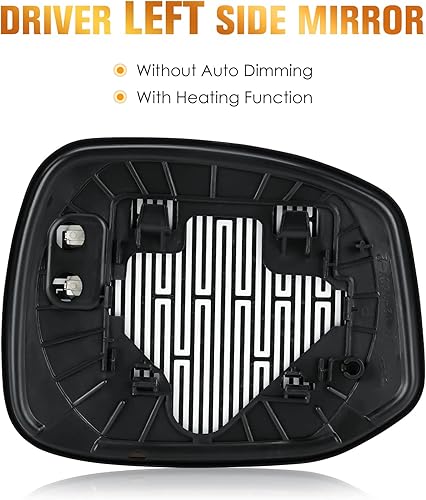 Miniatura 2 de Pasajero lado derecho sin vidrio de espejo calentado para Honda Civic 2012 2013 reemplazo 76203TR3A01