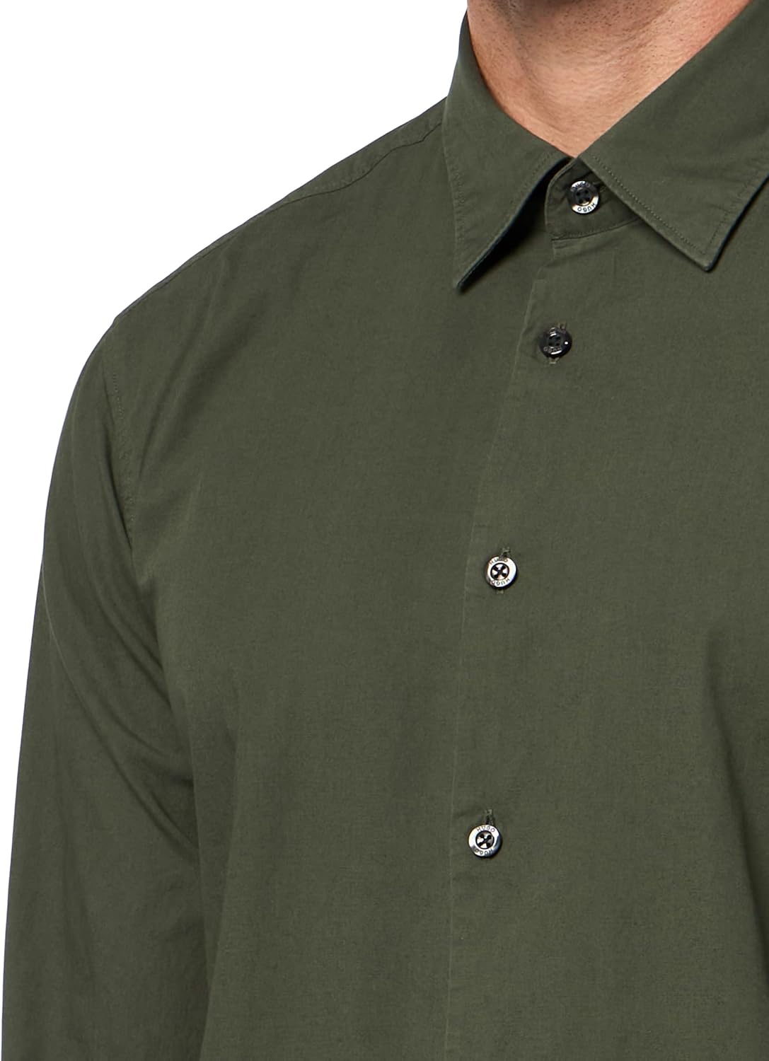 Hugo Mens Slim Fit Flannel Structure Button Down ShirtButton Down Shirt - Image 3