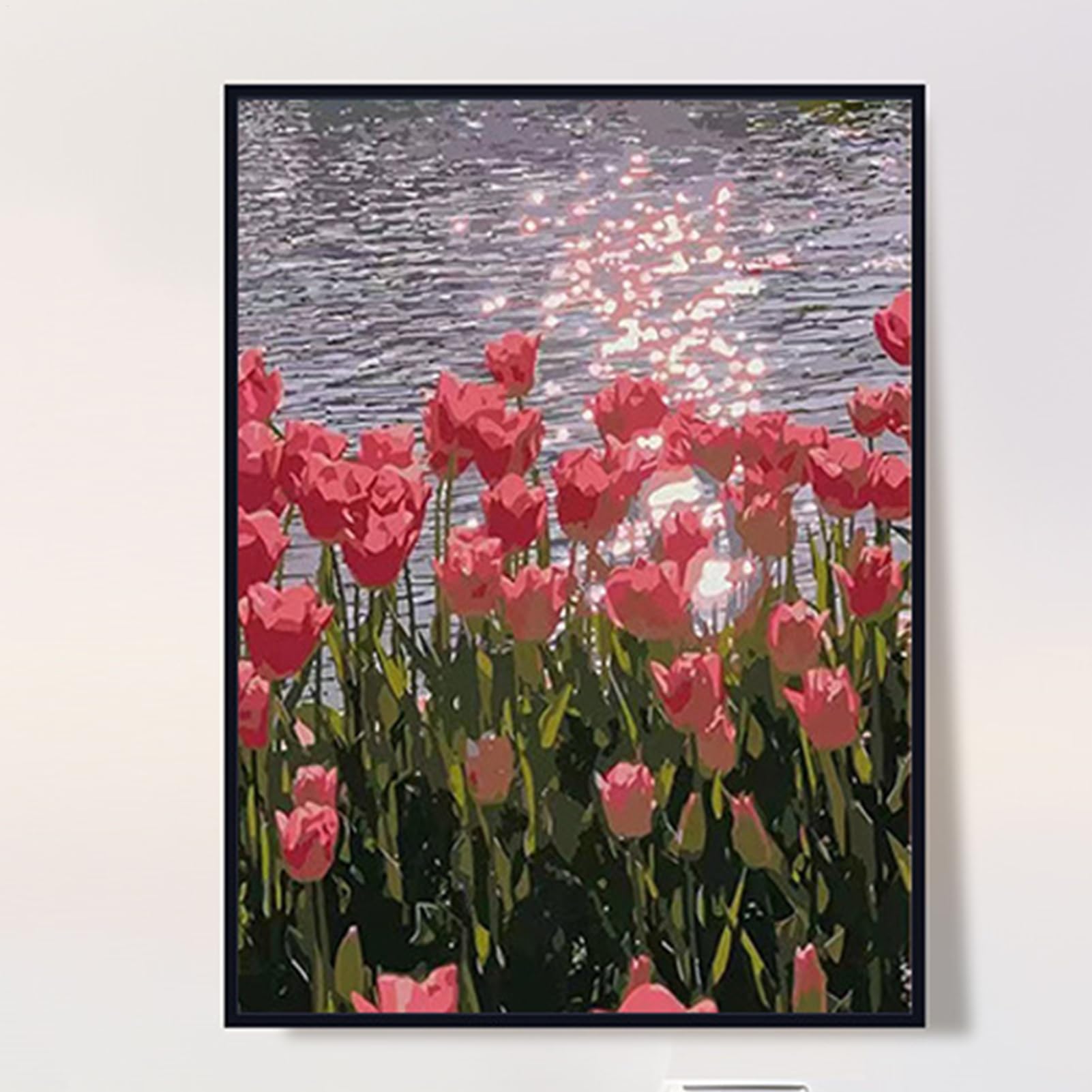 油絵　ペインティング 油絵】色紙でペインティングナイフだけで描く#油彩画 #芸術 #油絵 #絵