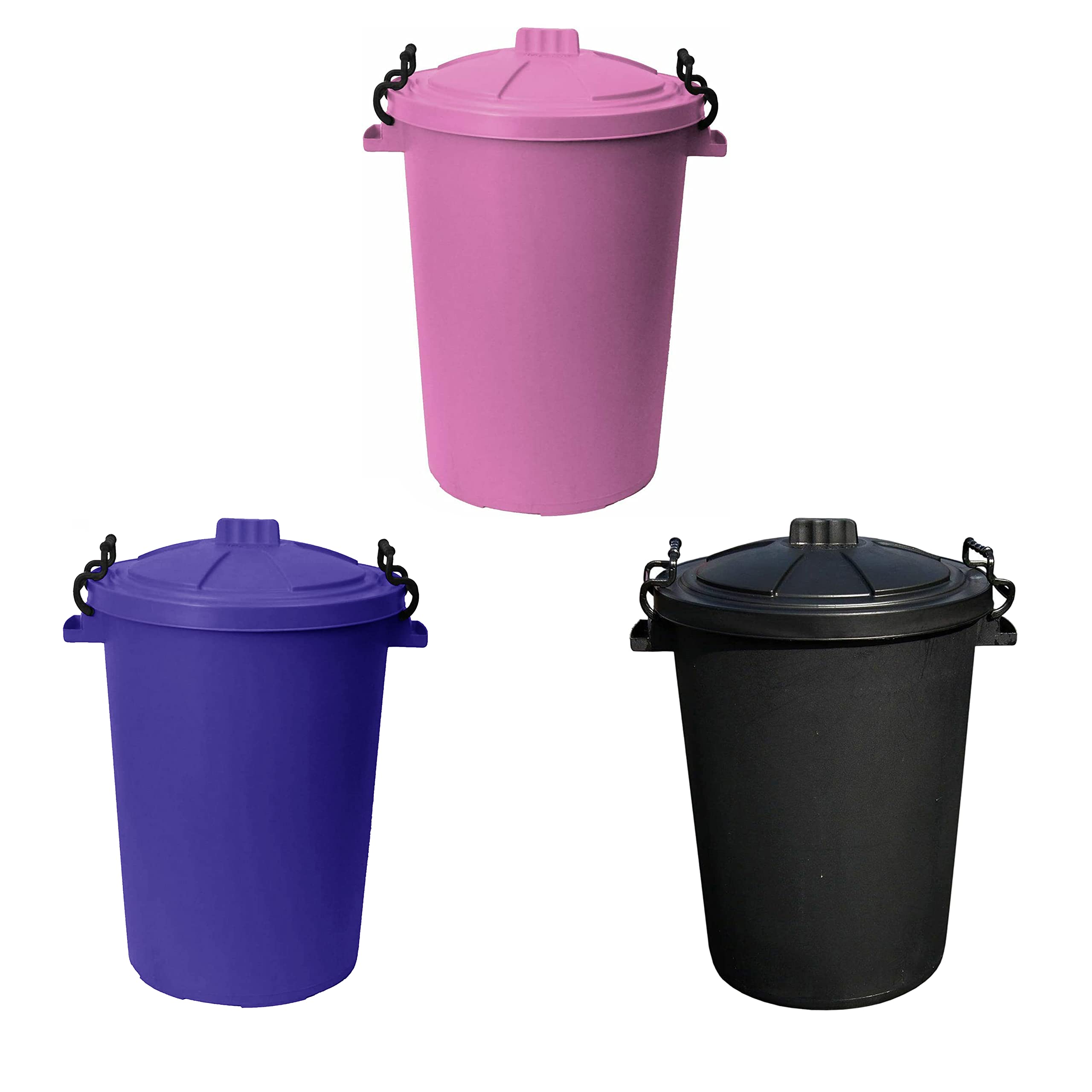 Set Of 3 50l Litre Black Pink And Purple Large Desertcart Morocco