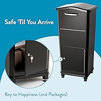 Vista 7 de Architectural Mailboxes 6900B Elephantrunk Caja de Entrega de Paquetes Negra