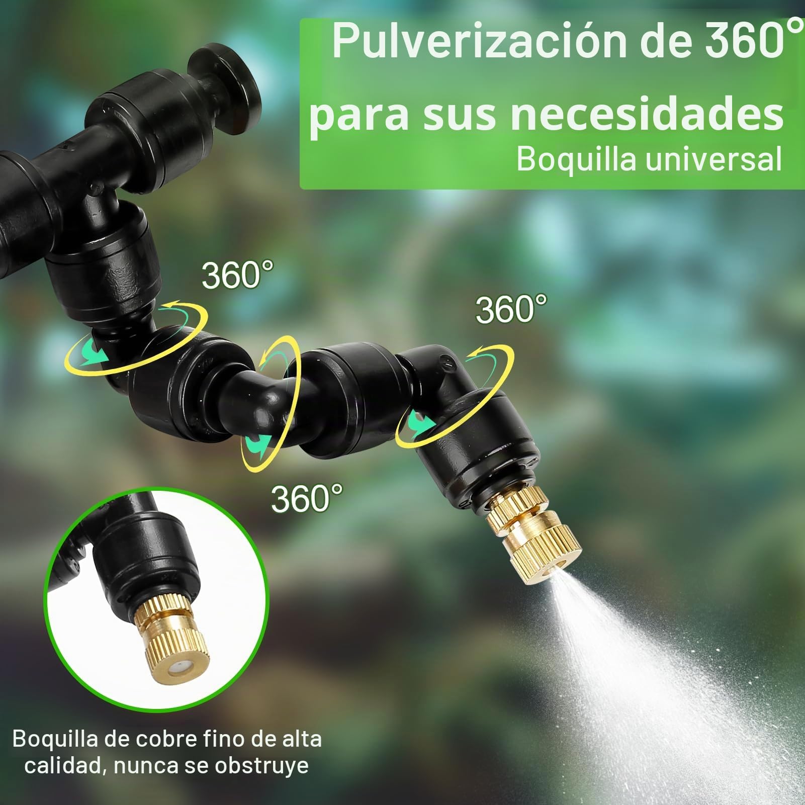 Humidificador De Reptiles, Sistema Inteligente De Nebulización De Reptiles, Sistema Inteligente De Humidificación Para Terrarios, Boquillas Pulverizadoras Ajustables En 360°, Sistema Inteligente