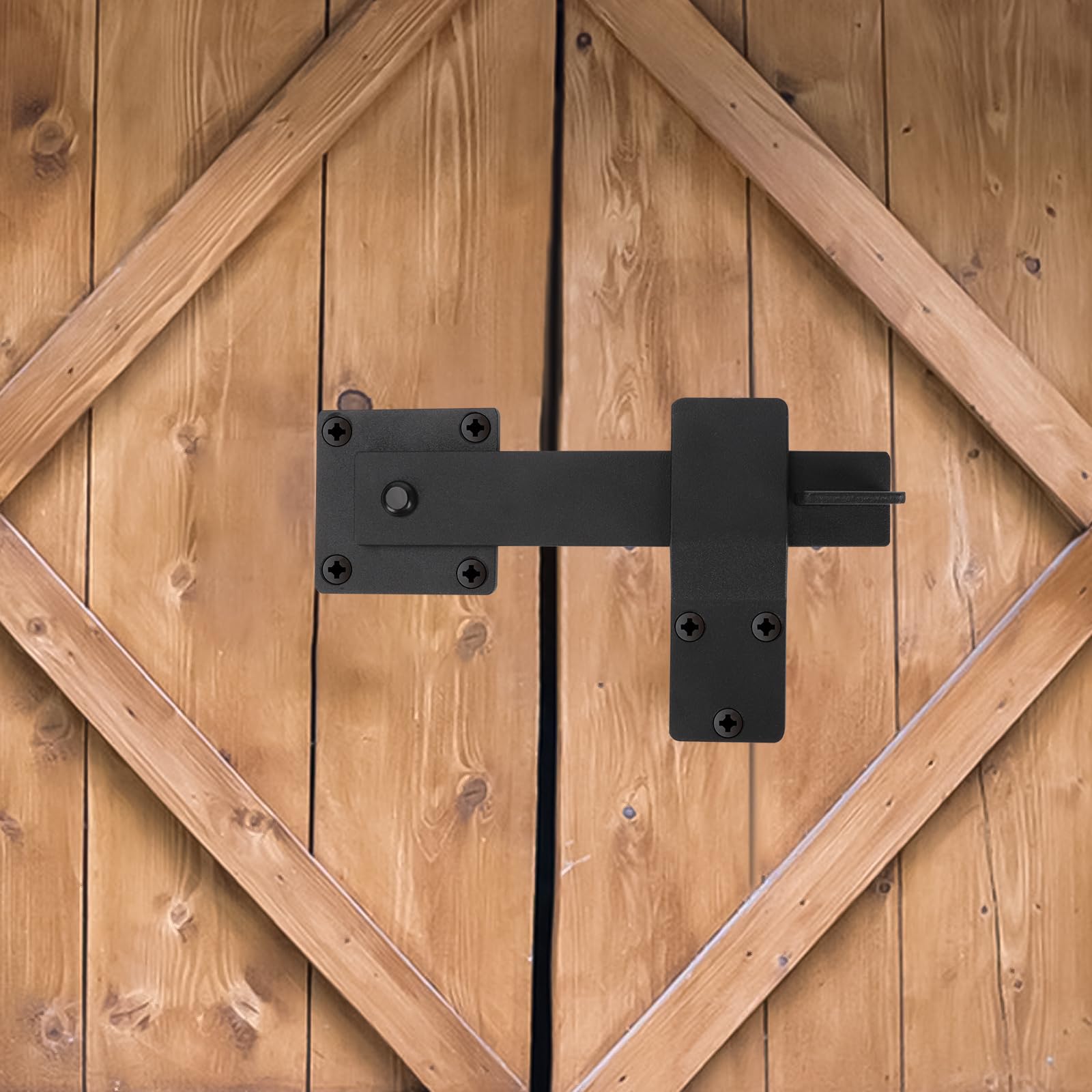 6" Flip Gate Latch Lock, Heavy Duty Barn Door Lock Flip Fence Gate Latch for Sliding and Swing Open Door Outdoor Gate, Shed - Image 3