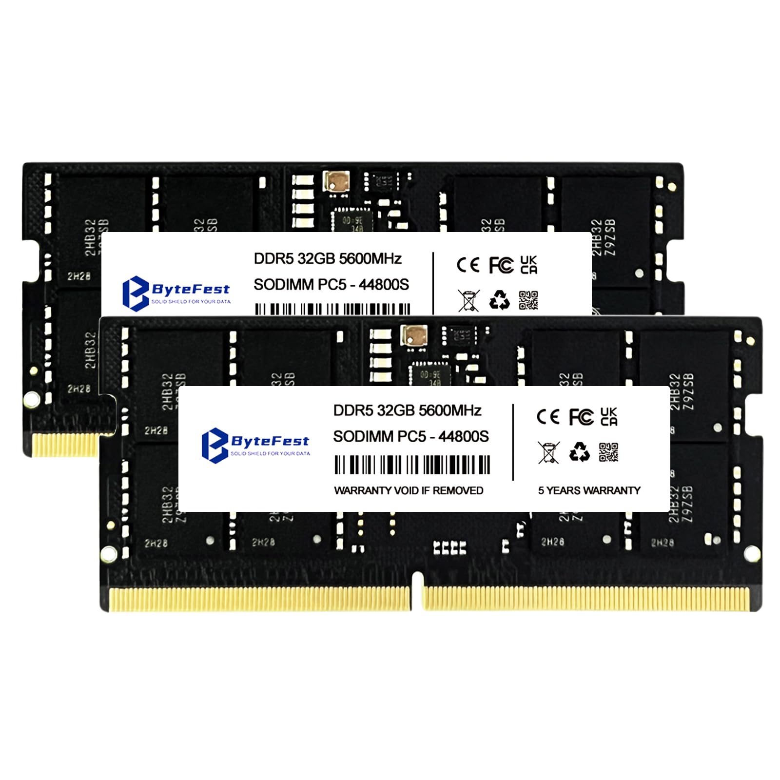 SanMax　PC5-44800 DDR5-5600 32GBx2 (64GB) ByteFest DDR5 RAM 64GB (2x32GB) 5600MHz PC5-44800 CL46 1.1V