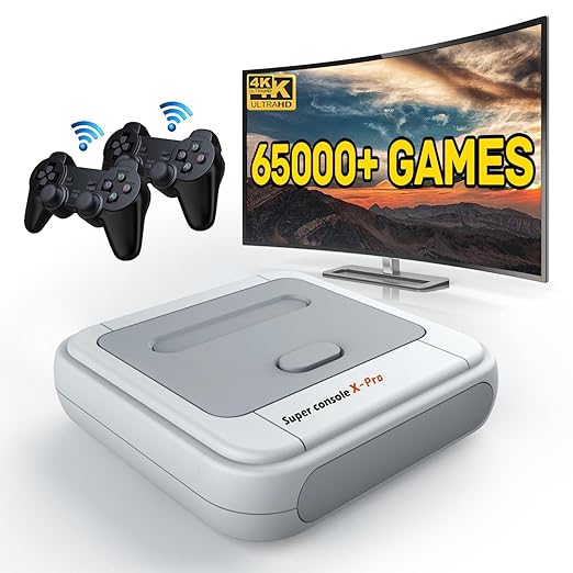 Consoles Record Worrying Sales in November 6 Kinhank 2025 Upgrade Retro Game Console,Super Console X PRO Emulator System with 65000+ Games,70+Emulators,Dual System,4K TV,5 Players,LAN/WiFi,Durable Controllers,Best Gifts