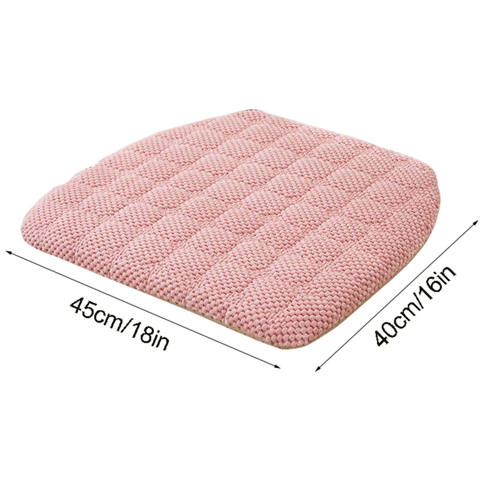 Cojines para silla de 16" x 18" con lazos, almohadilla para silla de cocina con funda extraíble, cojines de asiento antideslizantes para silla de comedor, almohadillas para silla duraderas y lavables,