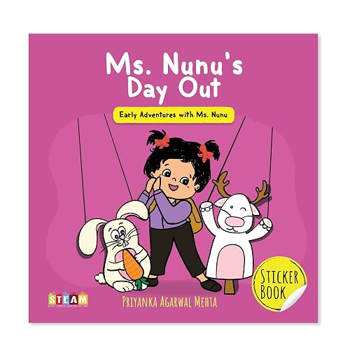 Ms. Nunu's Day Out by SAM &amp; MI: Sticker Book for Kids | Interactive Early Learning Educational Activity Book | Screen-Free Fun Activities for Children | Gifts for Toddlers, Boys &amp; Girls Ages 1, 2, 3, 4