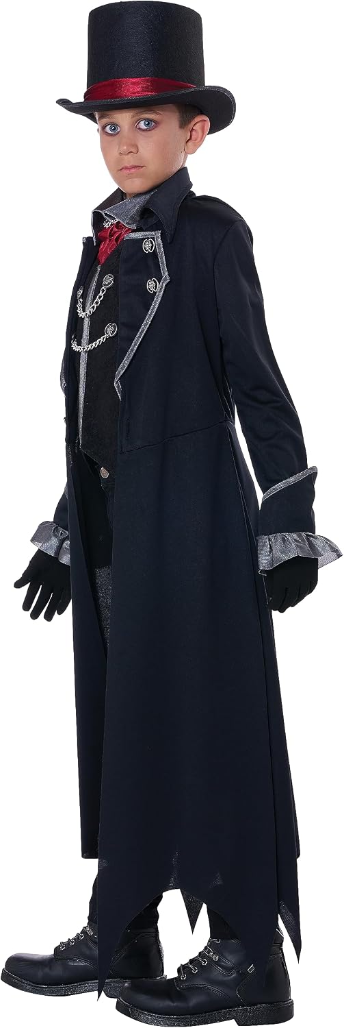 California Costumes Boy's Gothic Vampire Costume Medium Black/Wine