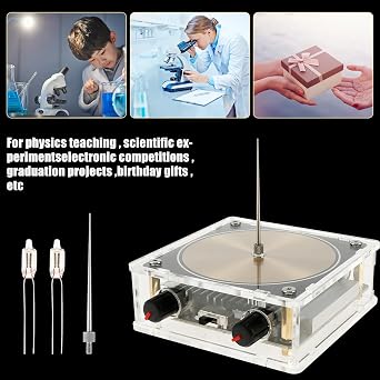 Bluetooth Music Tesla Coil,Musical Coil Kit,Touchable Artificial Thunderbolt Spark Gap Arc Generator,Multifunctional Desktop Toy, Science Teaching Experiment Model for Christmas Birthday Gift