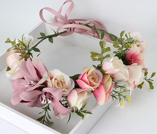 Miniatura 3 de Diadema Ddazzling, diseño de flores, diadema floral para bodas, guirnalda, festivales, fotografía, para mujer.