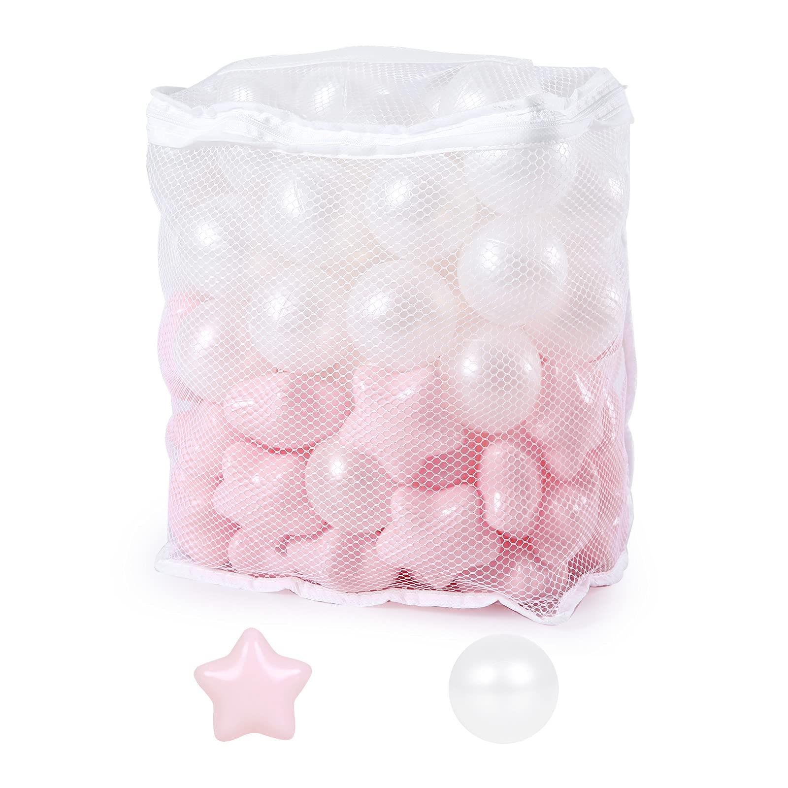 STARBOLO Ball Pit Balls for Toddlers Pack of 100 200 500 - BPA&Phthalate Free Non-Toxic Crush Proof Soft Plastic Balls for 1-5Years Old Toddlers Girl