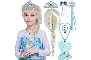 Elsa Frozen Braided Wig with Accessories
