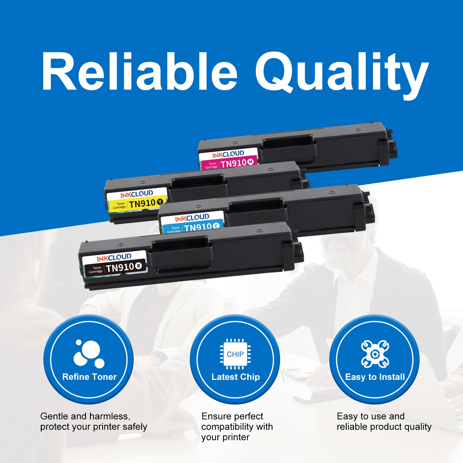 TN910 TN-910 - Set di toner di ricambio per Brother TN-910 TN910, confezione da 4