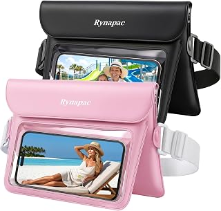 2 Pack Waterproof Fanny Pack for Women Men, IPX8 Phone Pouch Dry Bag