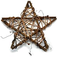 Vista 3 de 2 piezas de 10 pulgadas de ratán natural para decoración de árbol