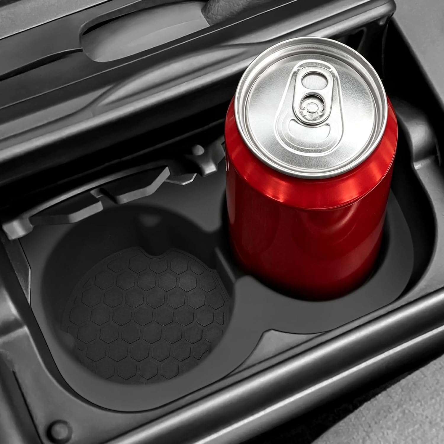 Console Cup Holder Inserts for 2002-2006 Toyota Camry Accessories Camry Cup Holder Coasters Non-Slip Silicone Drink Holder Black