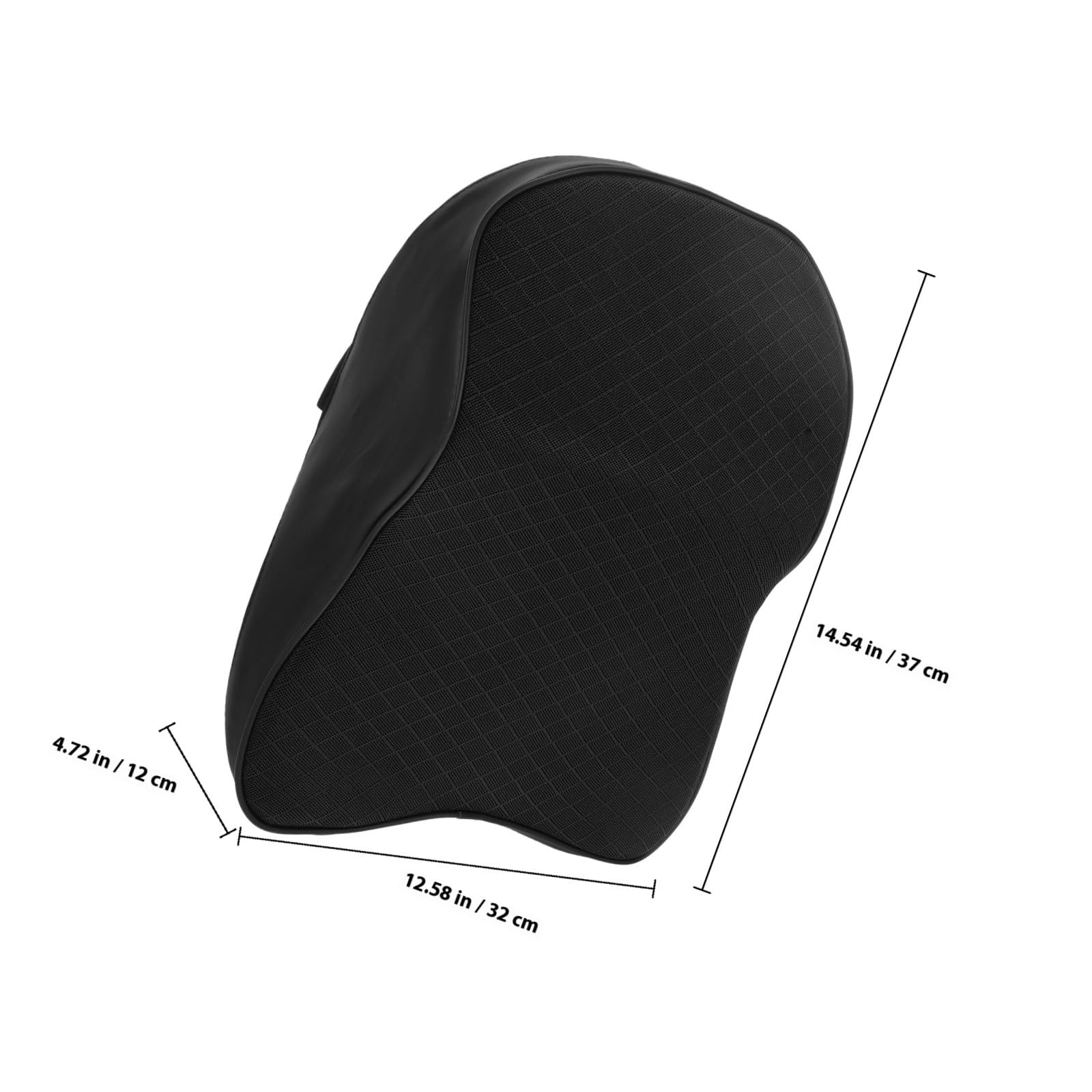 Almohada Cervical de Espuma con Memoria Ajustable para Coche y Oficina Reposacabezas para Viaje y Soporte de Cuello Cojín Negro Ergonómico para Conductores y Pasajeros