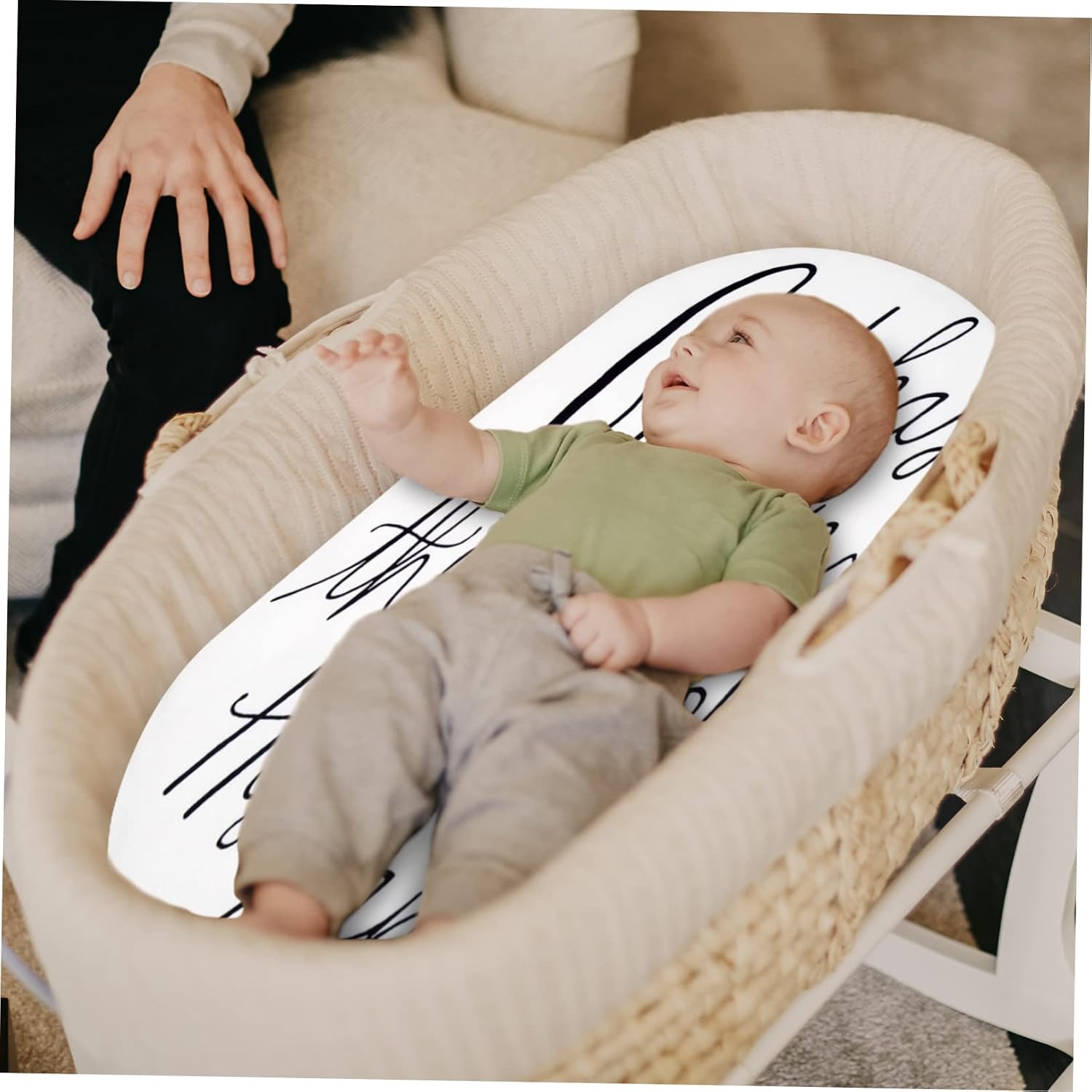 Milisten Bassinet Sheets Fitted Boys Crib Sheets Elastic Comfortable Machine Washable Essential Nursery Accessory