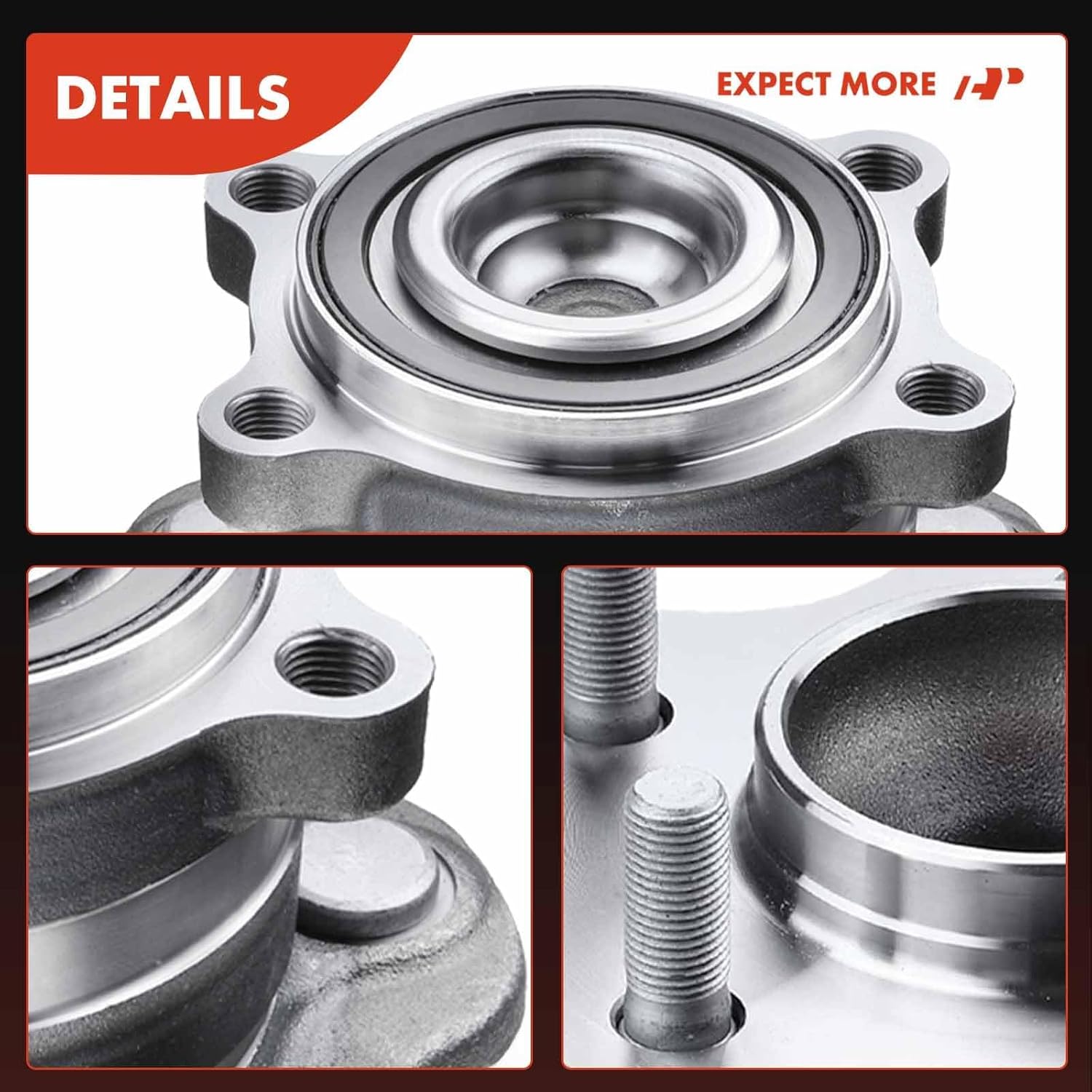 A-Premium Rear Wheel Bearing and Hub Assembly with 5-Lug Compatible with Nissan & Infiniti Models - 2007-2023 - Altima, Pathfinder, Maxima, Murano, QX60, JX35