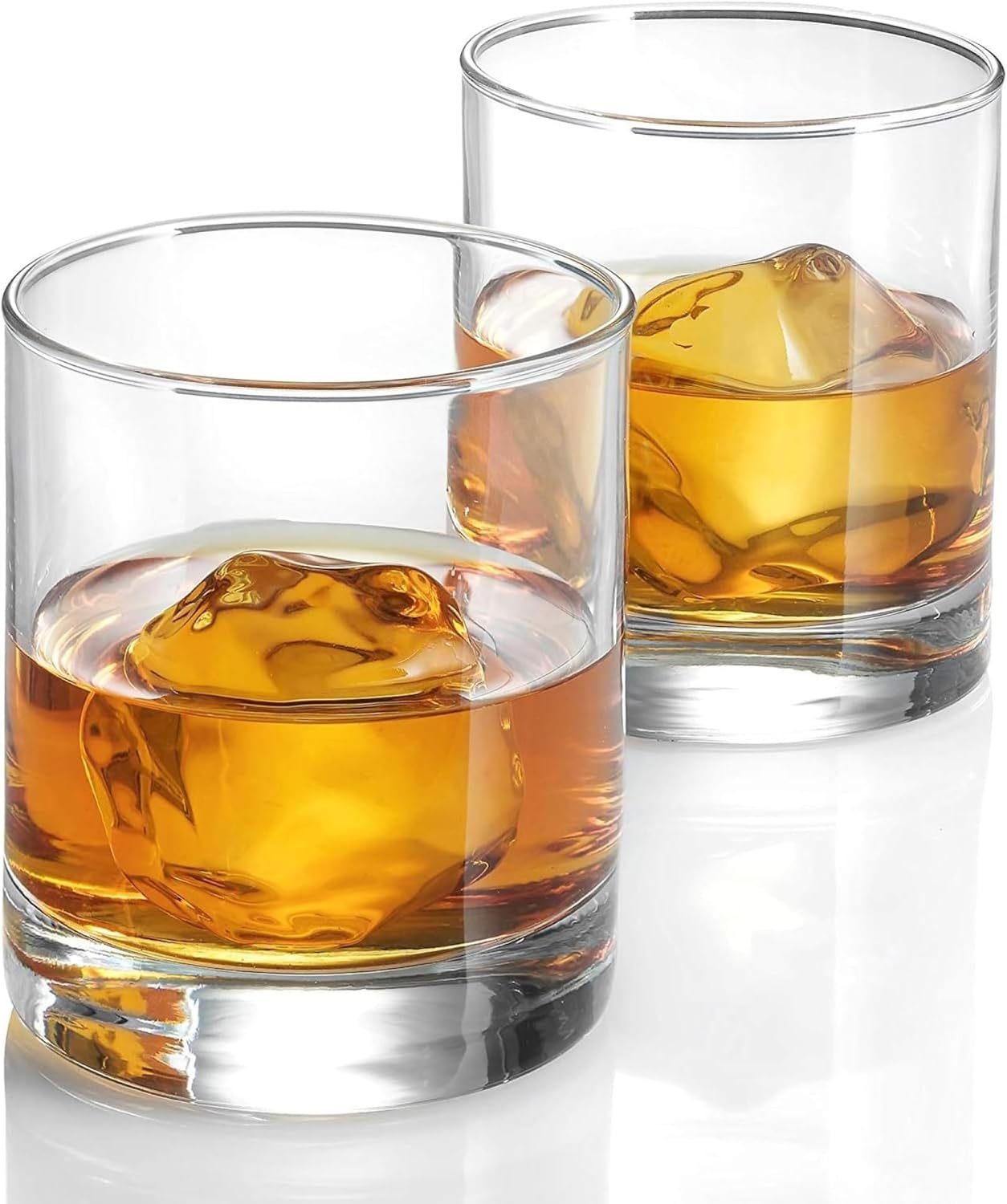 Bormioli Rocco Cortina 6.5 Oz. Whiskey Glasses, Set of 6 - SMALL Lowball Glasses with Weighted Bottom Short Glass Tumbler - Rocks Glass for Scotch or Bourbon Glassware, Made In Italy