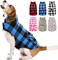 Vista 1 de Kuoser - Abrigo de invierno para perro de estilo británico, resistente al viento, ropa para perros, chaquetas para perros, chaleco para perros