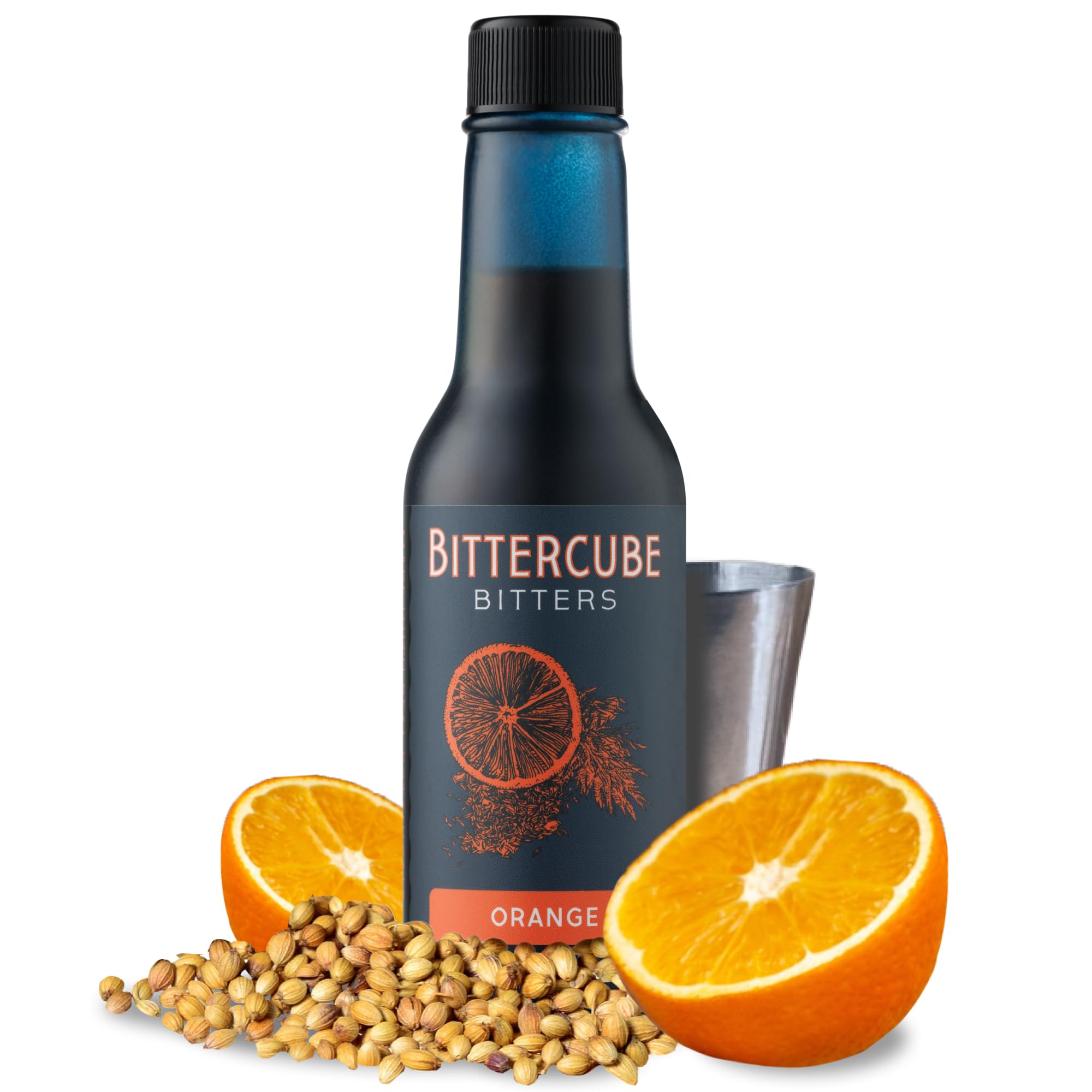 Bittercube Orange Cocktail Bitters - Premium Craft Bright Citrus Bitters for Margarita, Negroni, Martini & Gin Cocktails (Regular 5 Fl Oz (Pack of 1))