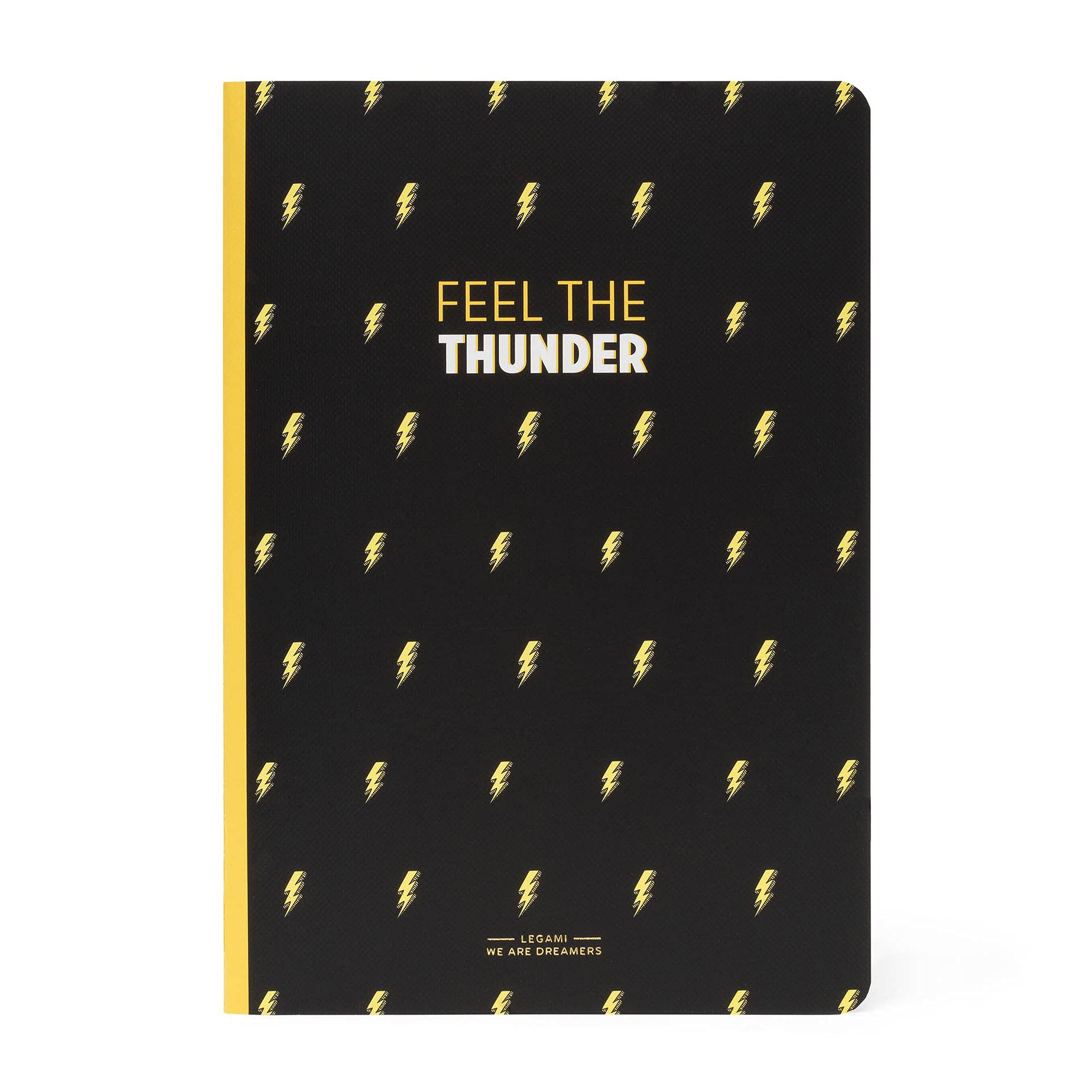 Legami - Ruled Notebook, A5, Medium, 14.2 x 21 cm, White Paper, 80 Pages, Singer Stitched Binding