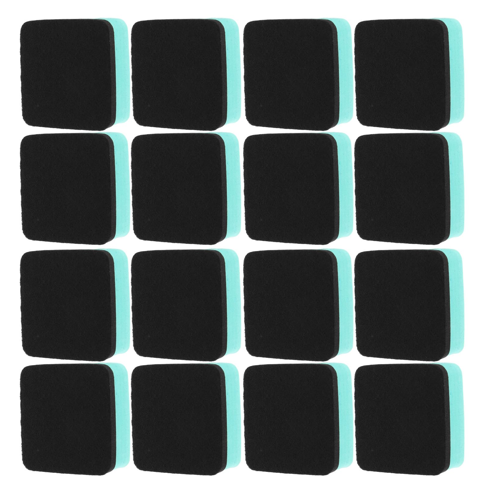 NUOBESTY 60pezzi Gomme Magnetiche per Lavagna Bianca Secco Morbide Gomme in Feltro Eva Quadrate per Cancellare Facilmente Segni di Pennarello per Ufficio Scuola e Aula