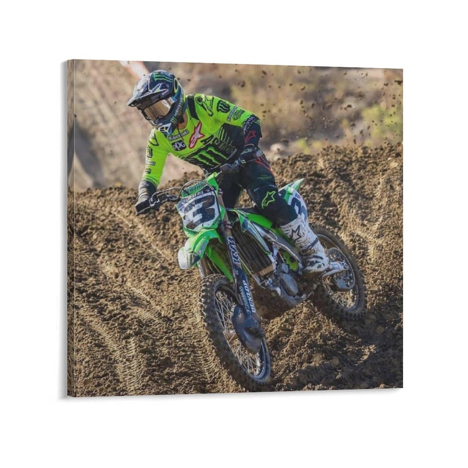ASUIU Eli Tomac Canvas Poster Posters Art Print Wall Photo Paint Poster Hanging Picture Family Decor 12x12inch(30x30cm)