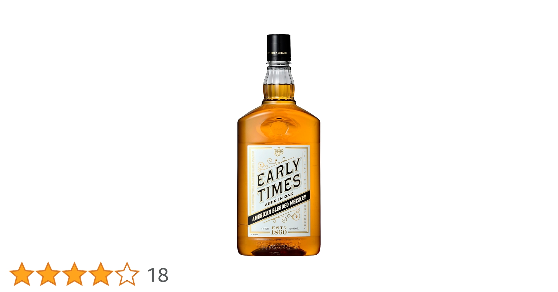 ウイスキー EARLY TIMES Amazon.co.jp: アーリータイムズ イエローラベル [ ブレンデッド