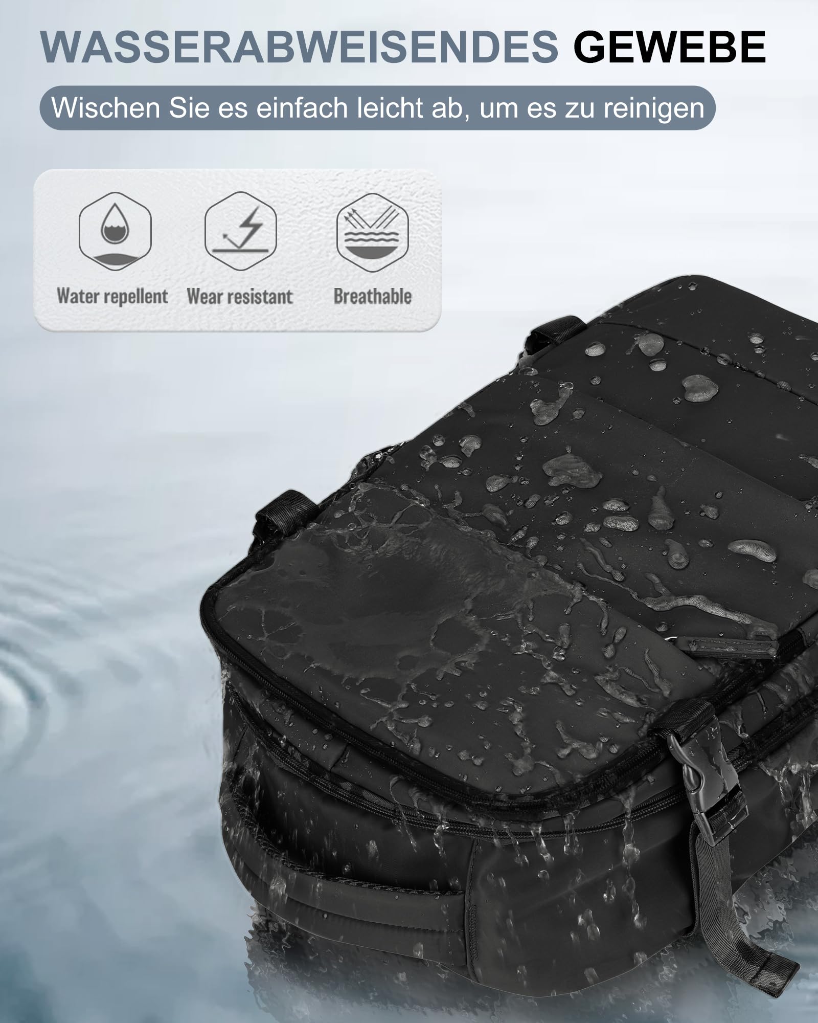 BJLFS Borse da Cabina per Ryanair 40x20x25 Zaino sottovuoto da viaggio Bagaglio a Mano con compressione sottovuoto,Zaino Easyjet 45x36x20,Zaini Casual per laptop da 14 pollici per scuola