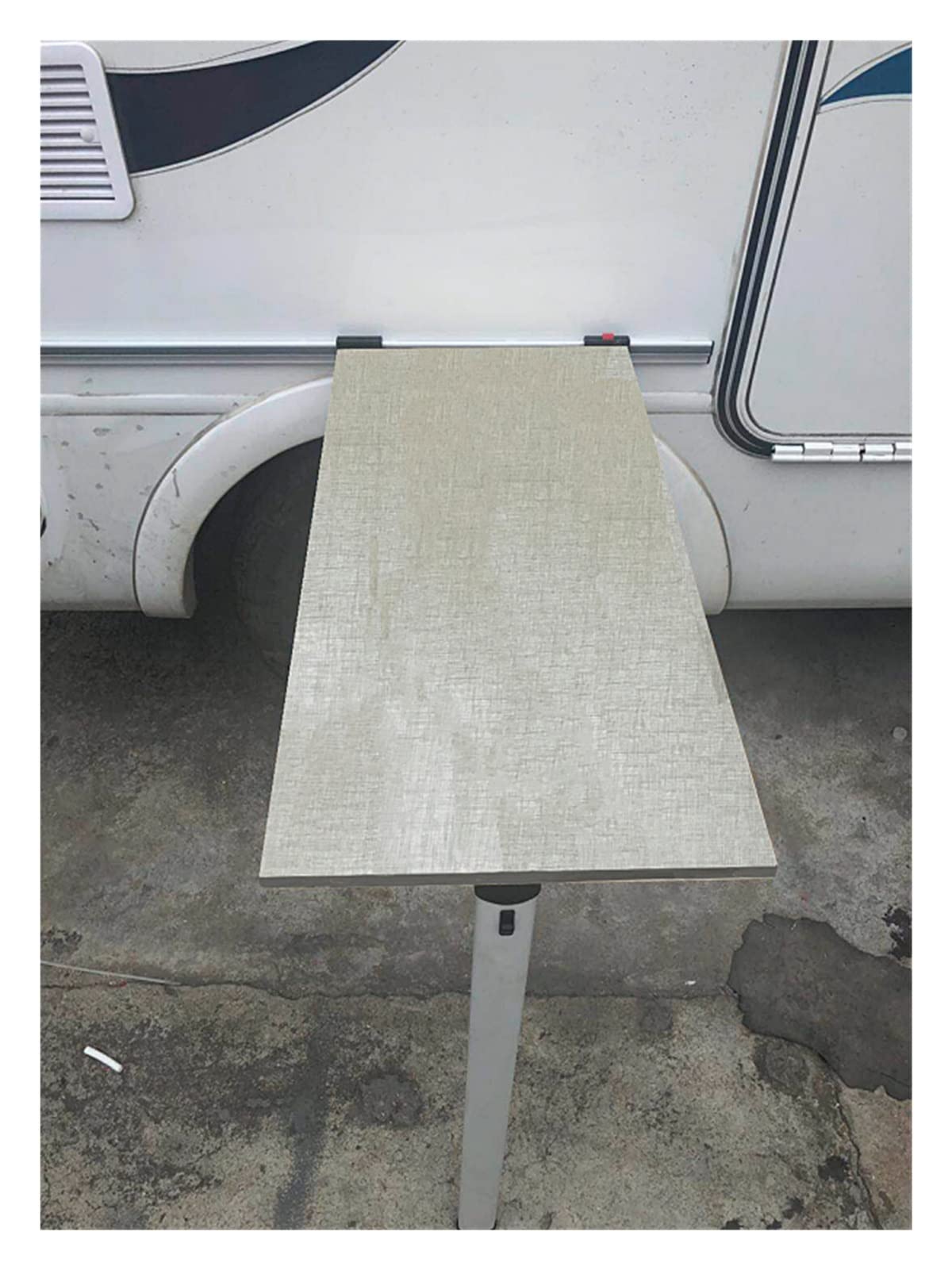 Pied De Table Amovible Camping-car - Kit Aluminium Avec Rail 100cm, Pliable, Pour Caravane/van