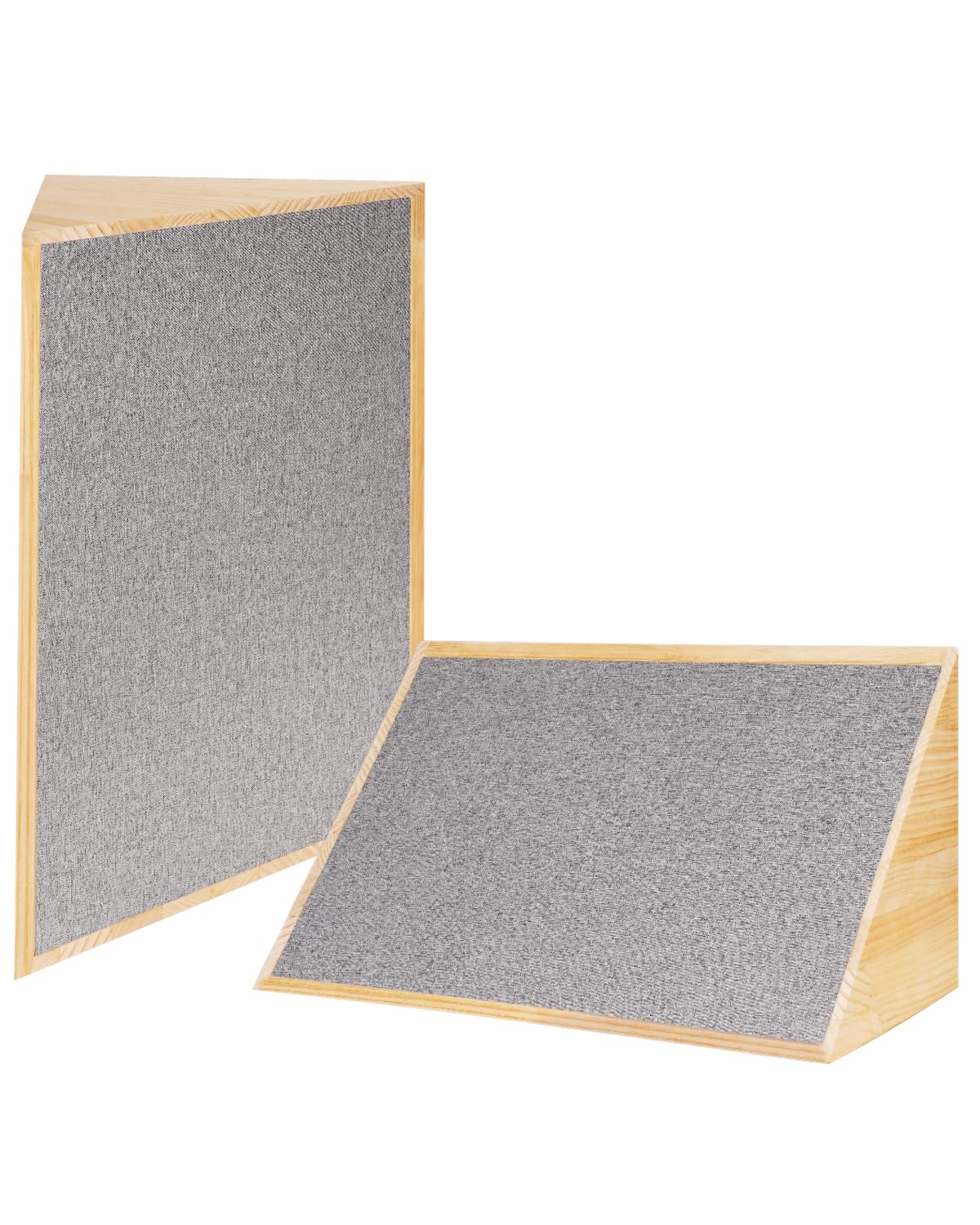 Bassfallen aus Holz, 61 x 30,5 cm, große Schall-Echo-Absorber, Niederfrequenzfalle, Stehwellen-Akustikbehandlung für Heimstudio, Hörraum oder Theater, 2 Stück