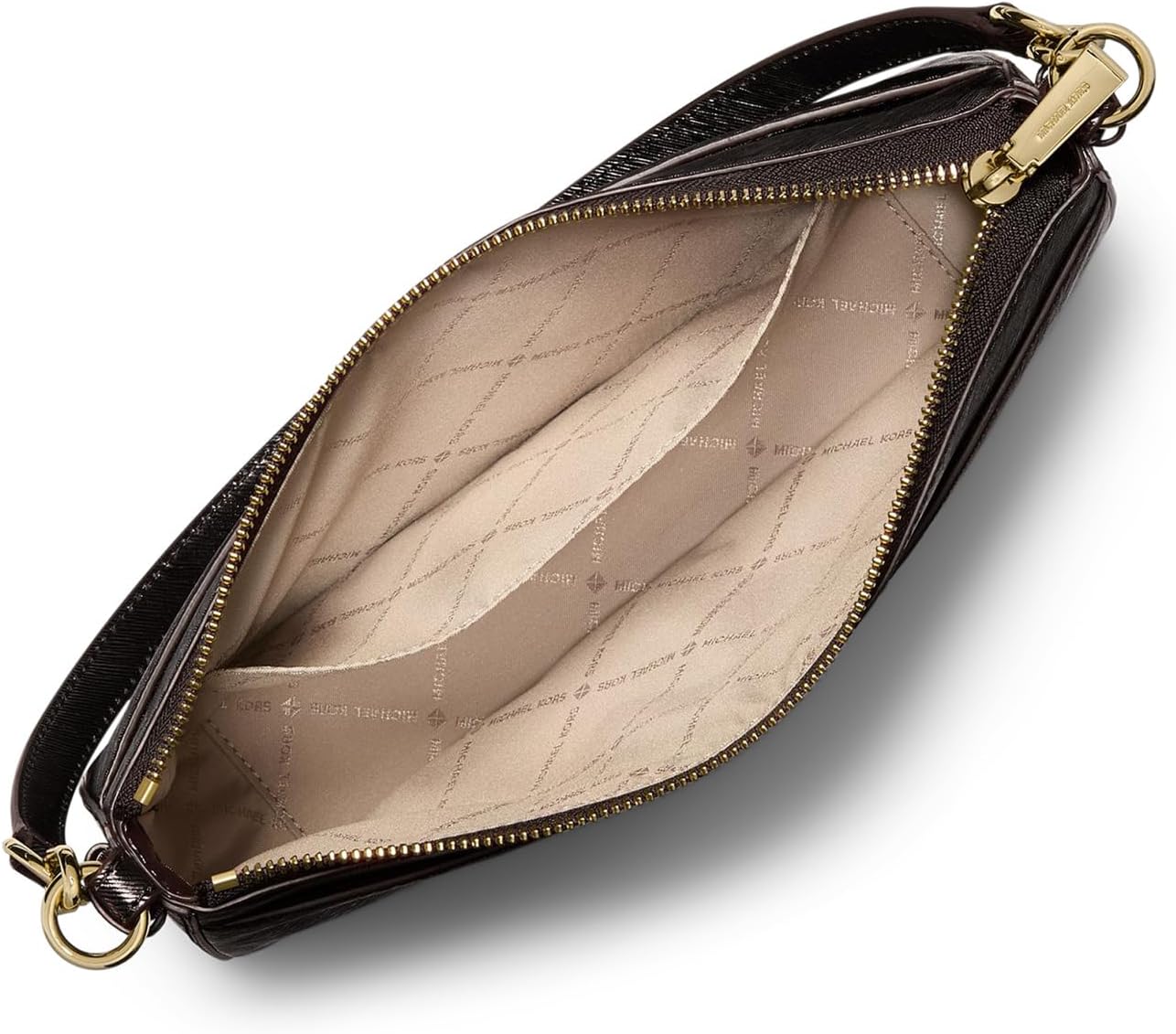 Michael Kors womens Jet Set Medium Top Zip Pochette Crossbody Bag - Image 3