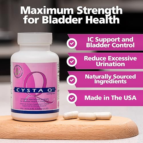 Miniatura 2 de Farr Laboratories Cysta-Q Máxima fuerza cistitis intersticial CI Alivio y dolor y molestias de vejiga urgencia y frecuencia urinaria 60 cápsulas