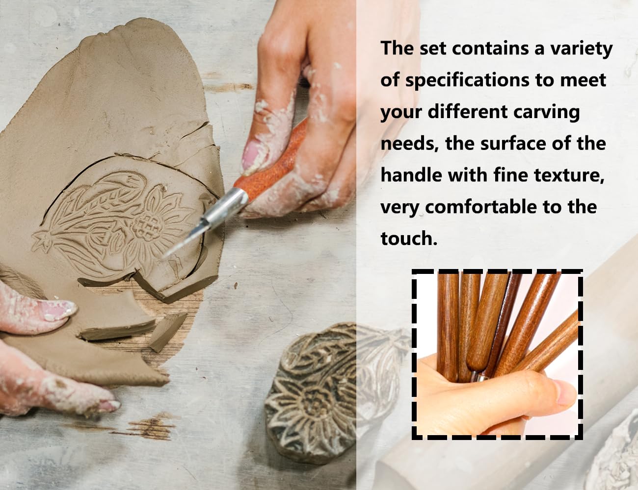 ENSEMBLE D'OUTILS EN Céramique Outil En Argile Ligne De Coupe Maison